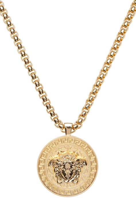 gold chain men versace|Versace gold chain necklace.